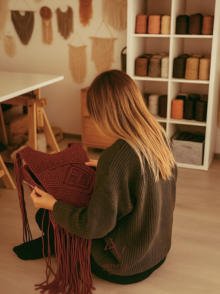 vědomá tvorba macramé